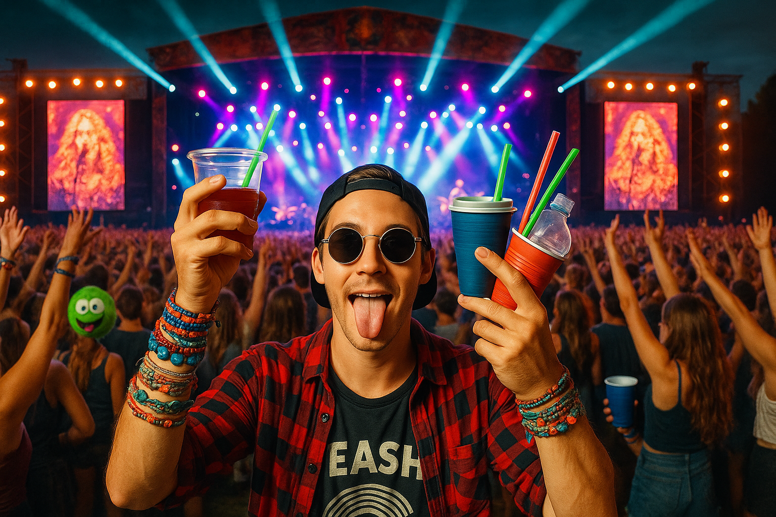 Imagen de festival con vasos desechables 1