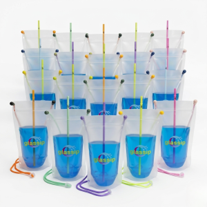 glassip para usar en grupo con tus amigos y poder llevar y consumir la bebida sin sujetarla