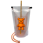 Vaso reutilizable colgable coleccion Bearz by Glassip